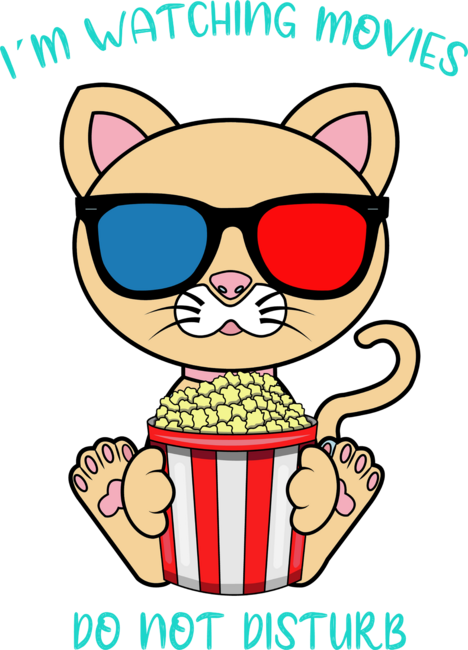 I am warching movies, cute cat