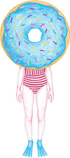 The Summer Treats : Pool Party Doughnut - Blue