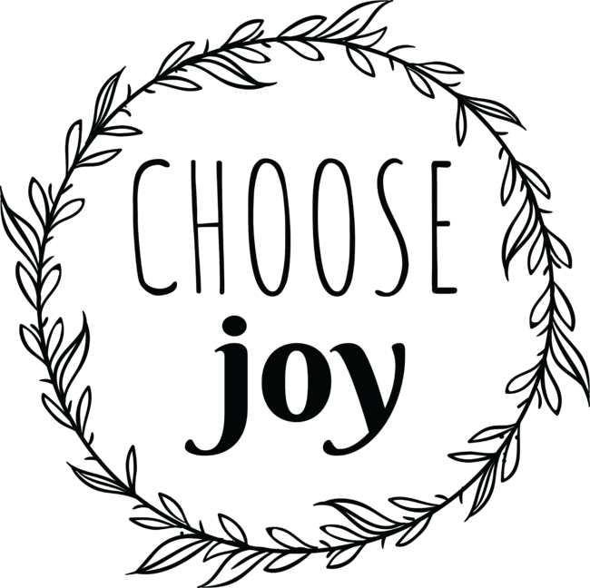 Choose Joy Black Typography
