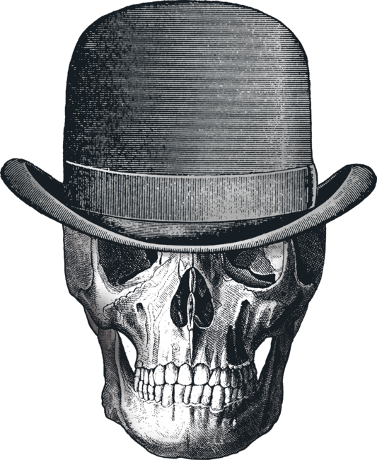 Vintage skull head cowboy by kiryadi