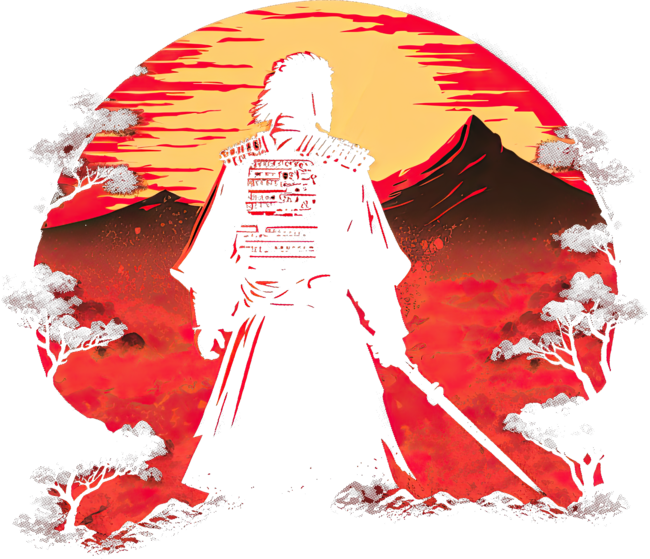 Samurai Warrior at Sunset