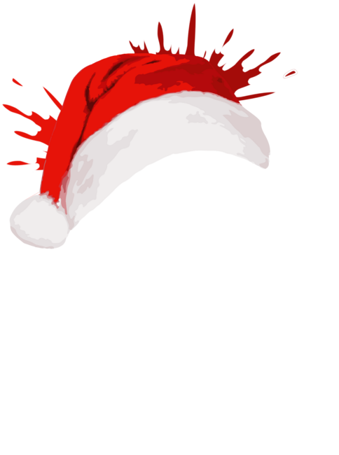 Merry Christmas Santa Claus Skull
