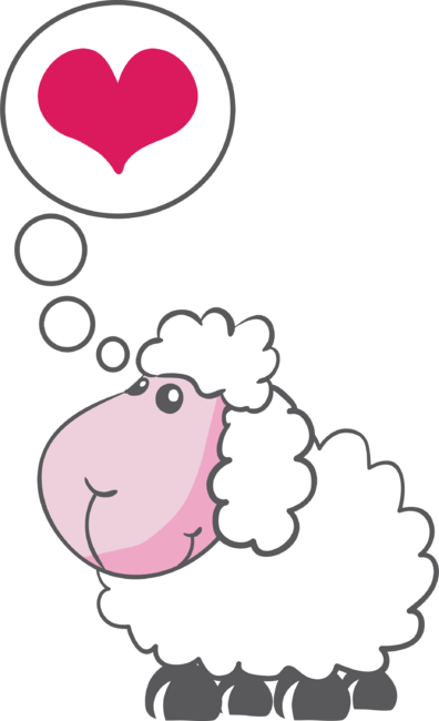 Valentines Day - Sheep in love