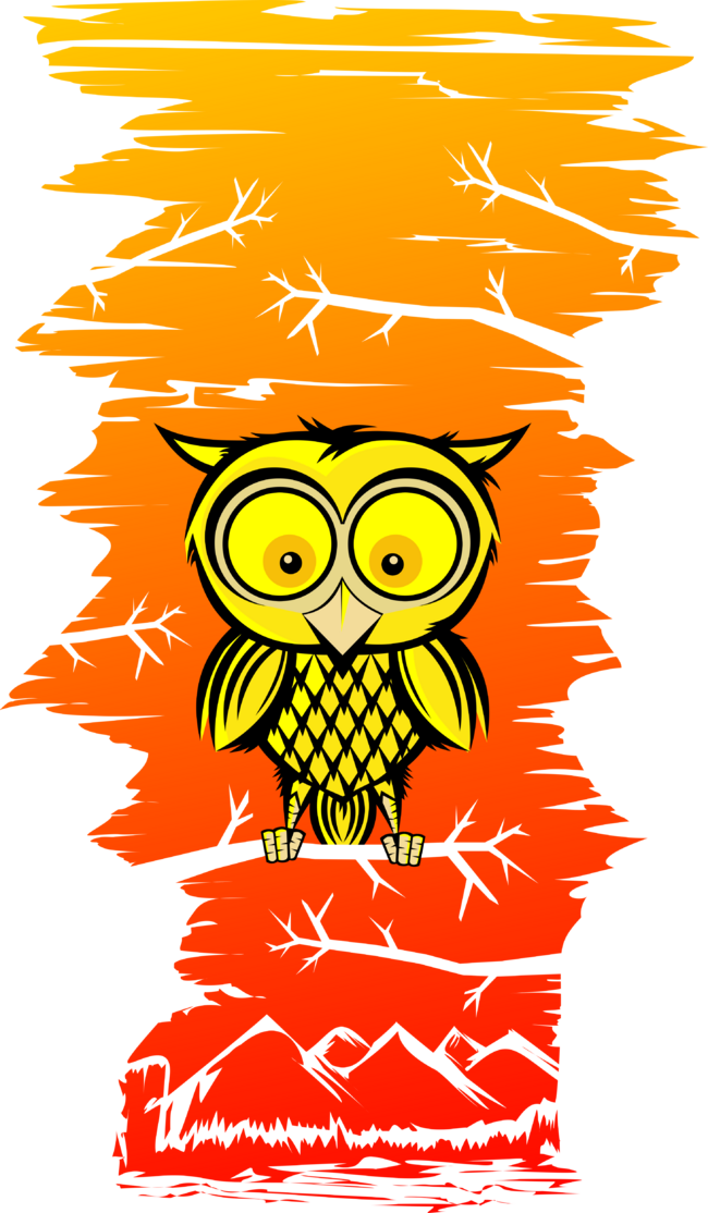 owl sunset by akhyarisme