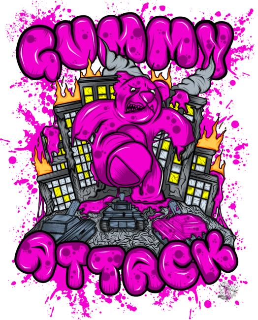 Attack of the Gummybear Pink