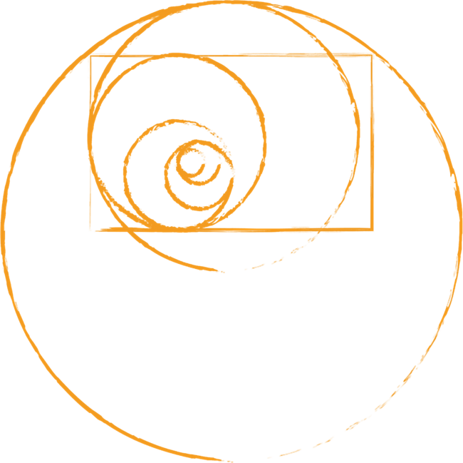 Golden Ratio Circles Fibonacci Spiral Tee by Yolotoshi