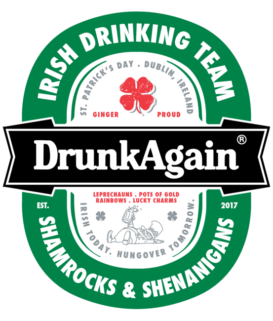 Saint Patrick's Day DrunkAgain Beer Label