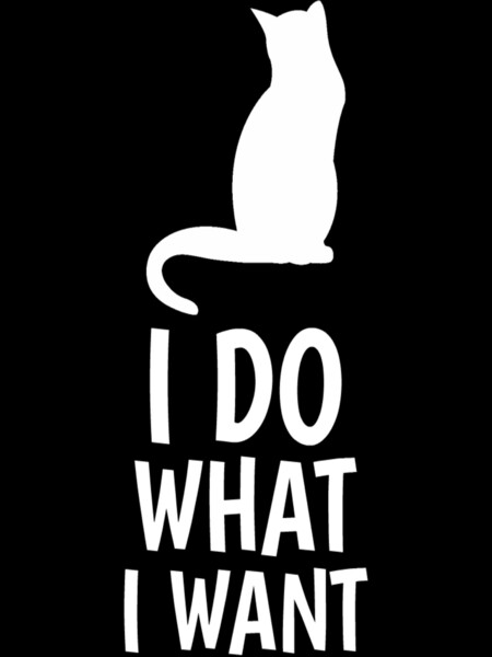 I Do What I Want Tee - Funny Cat