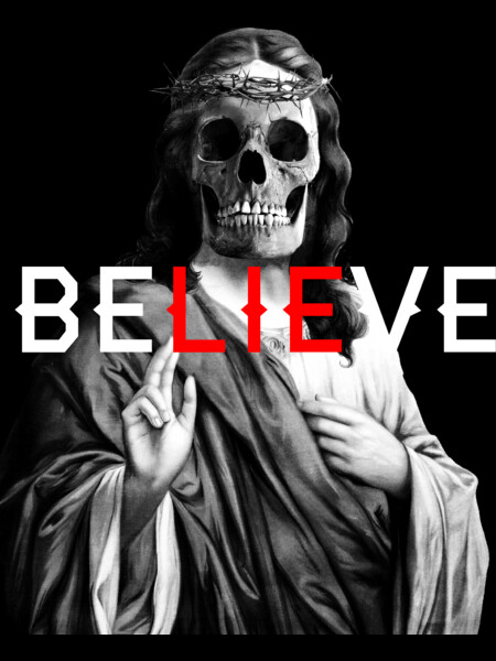 Blackcraft Antichrist Jesus Skull Believe Satan Atheist