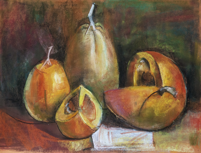 Pumpkin Serenade: A Pastel Etude by Hitrov