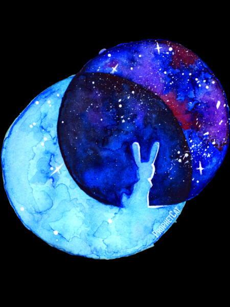 Little Rabbit on the Moon by ProphetCat