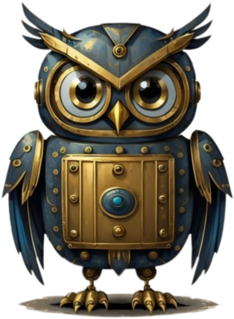 Robot Owl by Caramelo