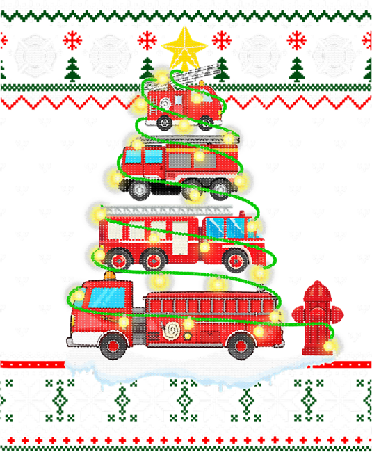Fire Truck Christmas Tree by TBBL18072016
