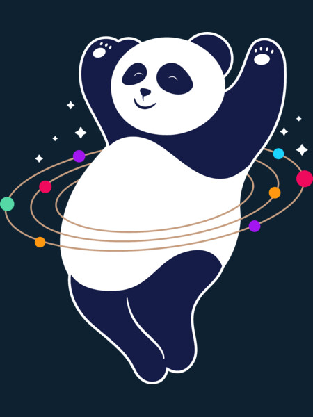 Cute Panda Galaxy by illustrasiku