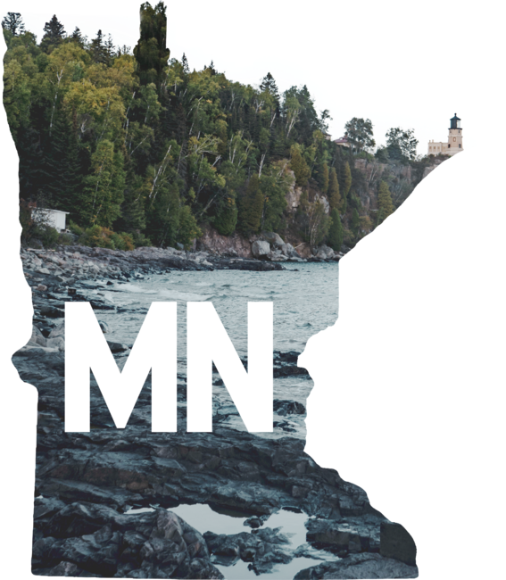 Minnesota Map-Split Rock Lighthouse-Lae Superior