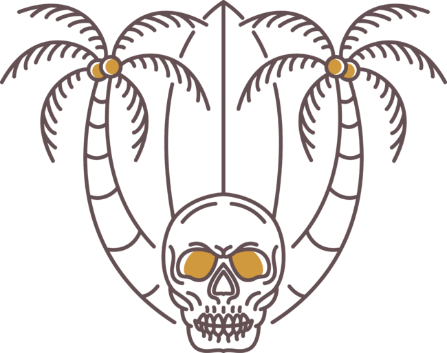 Aloha Summer Skull 2 by VEKTORKITA
