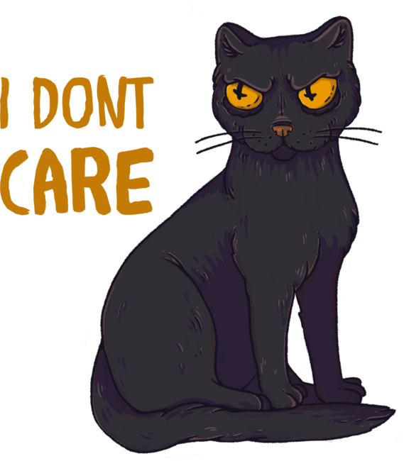 I don't care grumpy cat by Polshelemuar