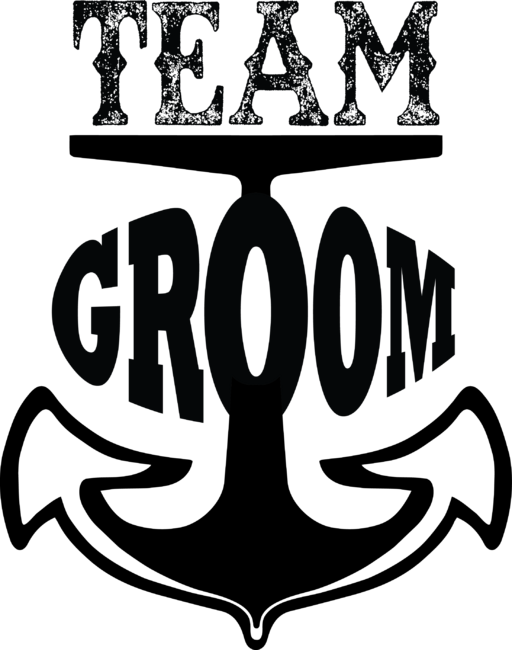 Team groom with anchor