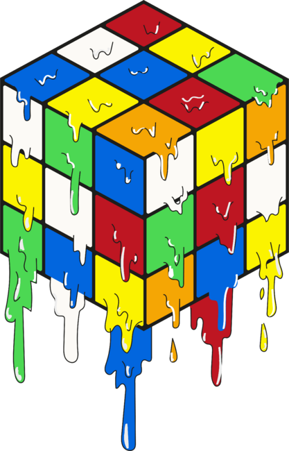 Rubik's Cube T Shirt Cube sheldon cooper melting Rubik's Cube by creatordesigns
