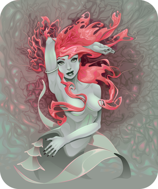 - Portrait of a dancing mermaid -