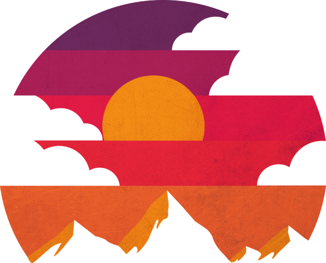 sun and mountain by taisonjec