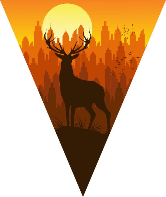 Deer Sunset by jun_salazar216@yahoo.com