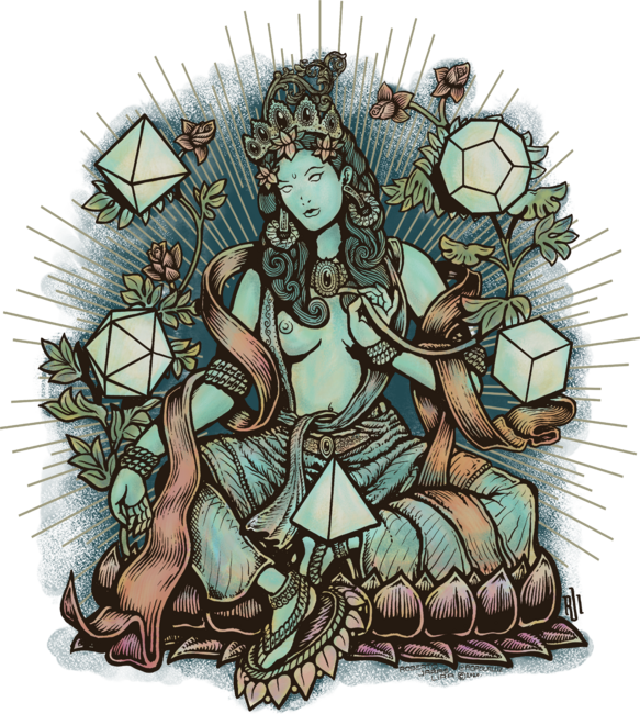 Sacred Geometry Mother - muted colors