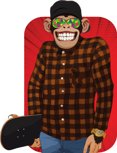 Smiling Skater Ape