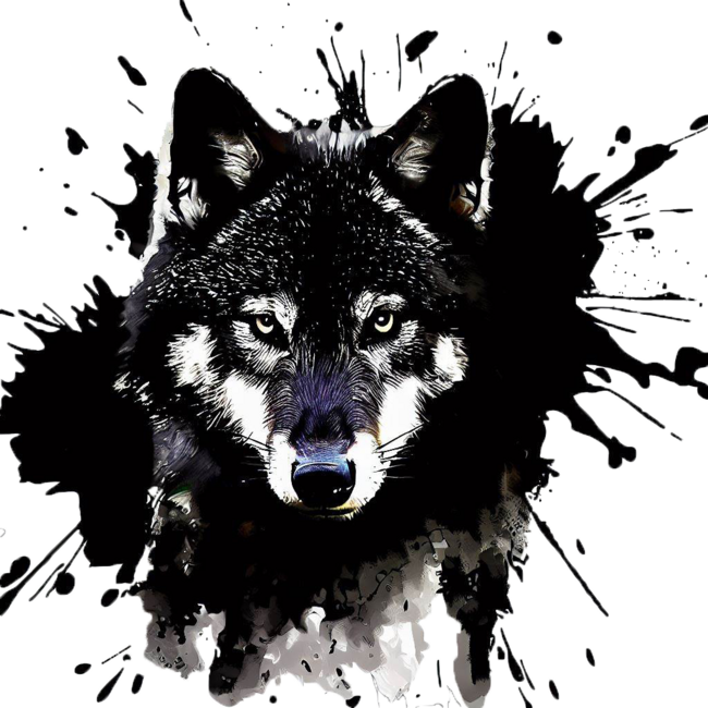 Splash wolf by xaxicoshop