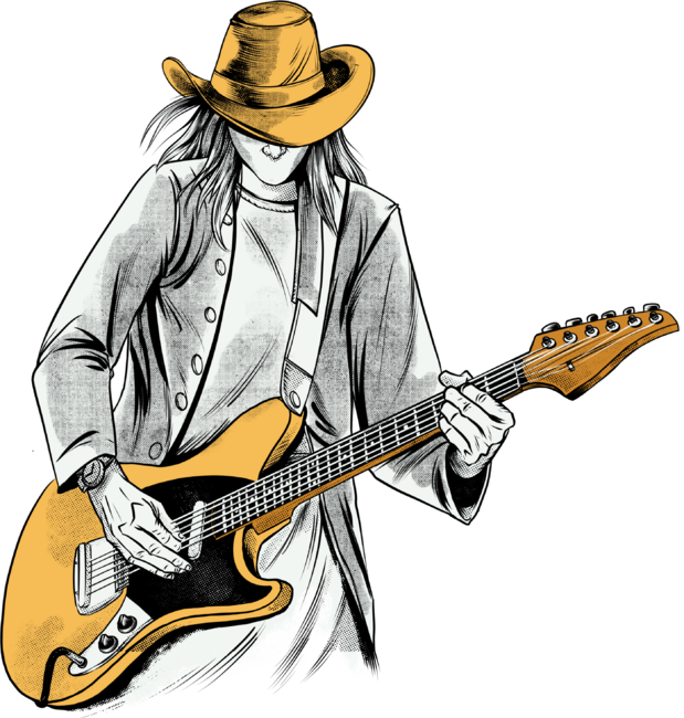 cowboy guitarist by hadeevandals
