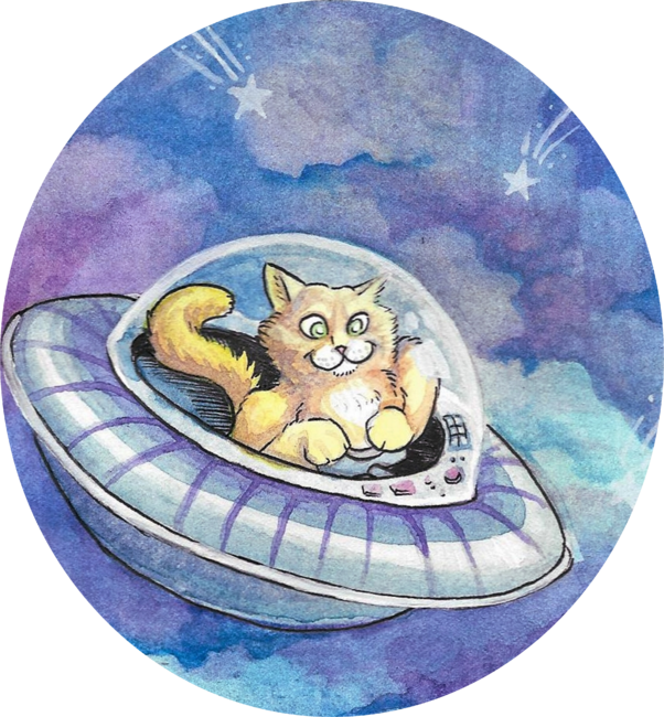 Silly Space cat