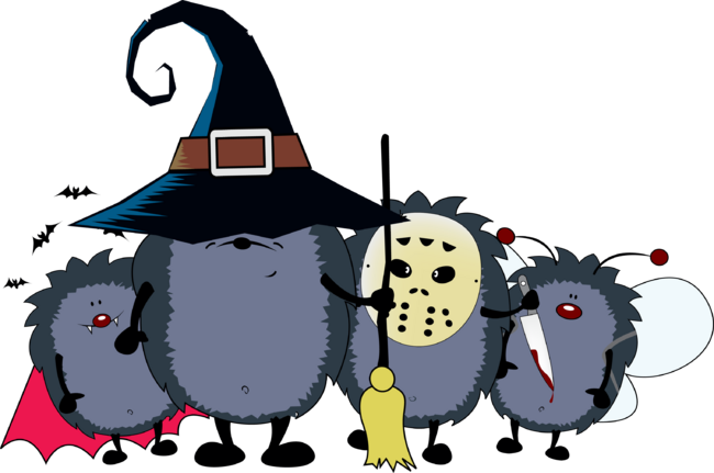 Halloween Hedgehog Gang