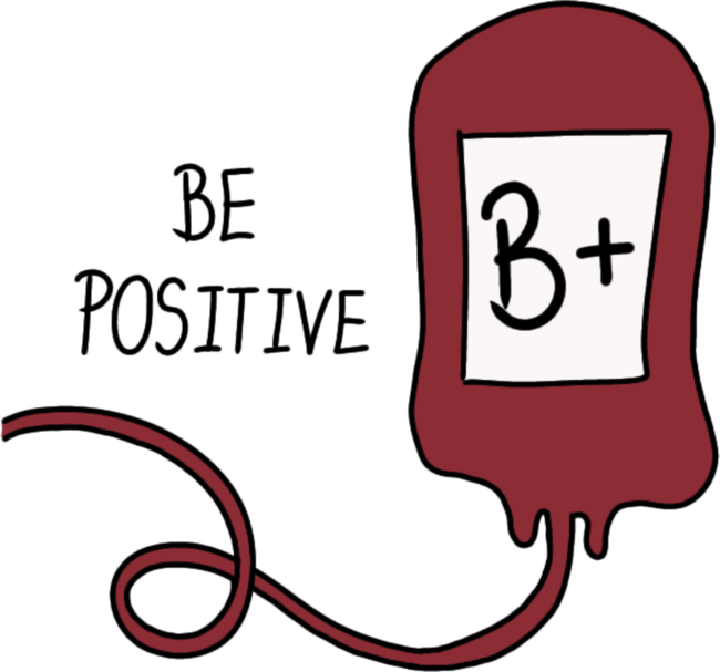 Be Positive Blood Bag ( B+ ) by Titrit