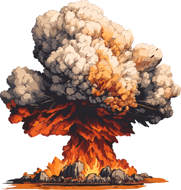 Powerful Nuclear Explosion by Printodelo