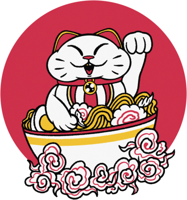Japanese Ramen Noodles Neko Cat Kawaii