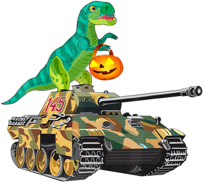 T-Rex On Military Tactical Halloween Costume Lazy Easy
