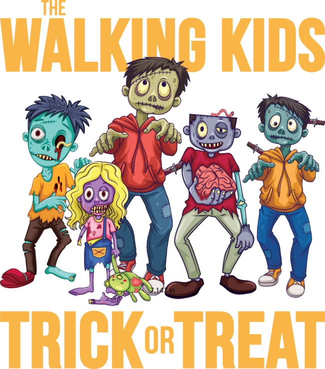 The Walking Kids Trick Or Treat Halloween Gift by MONSTERVILLE
