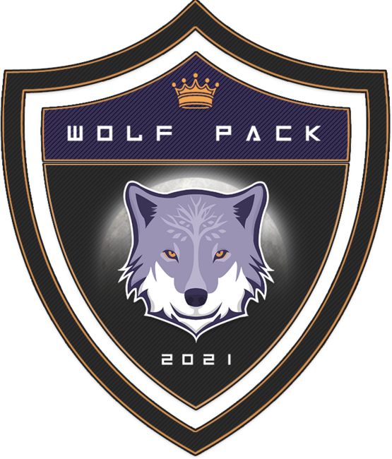Wolf Pack Shield - Purple