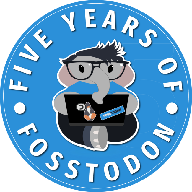 Five Years of Fosstodon