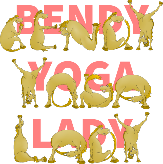 Bendy Yoga Lady Ponys by ponyalphabet