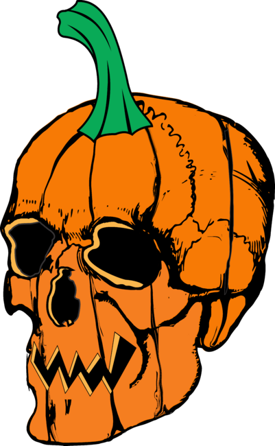 Pumpkin Skull Halloween