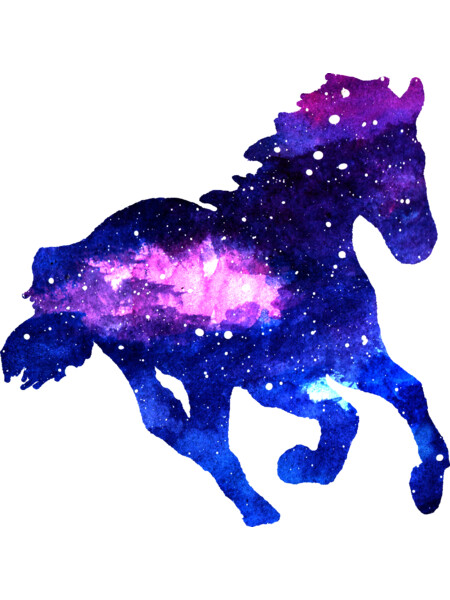 Galaxy Galloping Horse by shyflyerarts