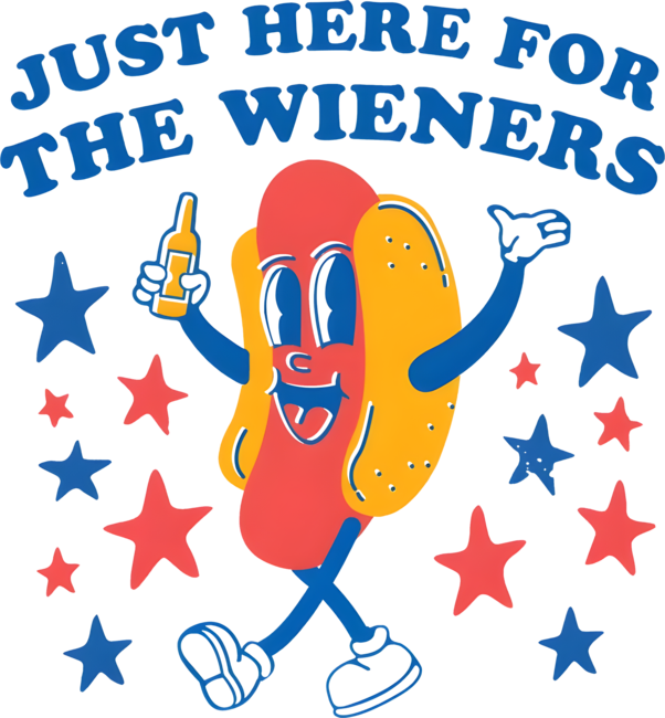 I'm Just Here For The Wieners 4th Of July by Tasyato