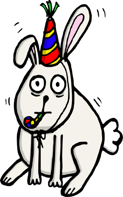 The Birthday Bunny by evilflea