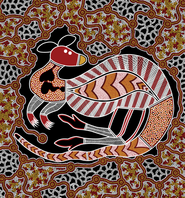 Aboriginal Art – Kangaroo Dreaming