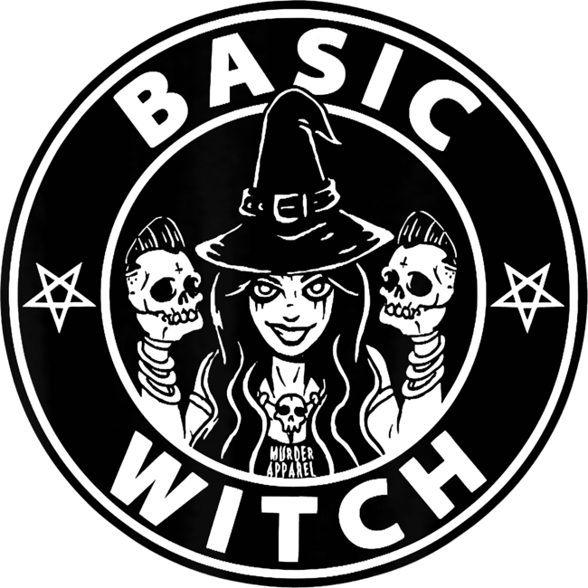 Basic Witch Goth T-Shirt  Halloween Shirt