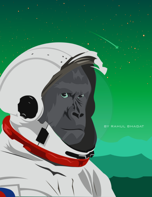 Astronaut monkey