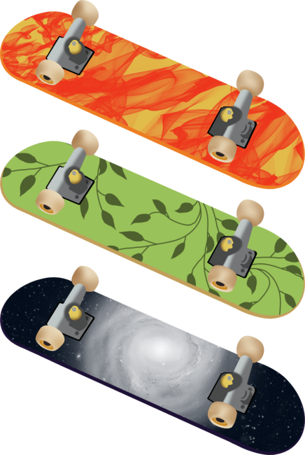 fire nature space skateboards