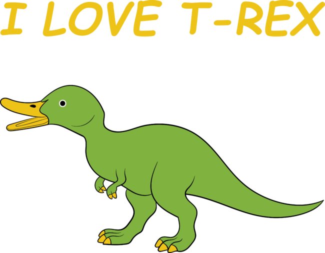 I Love T-Rex by oiyo