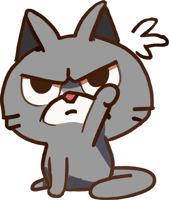 Grumpy Kitty- Moody Angry Kitten Mr Moody